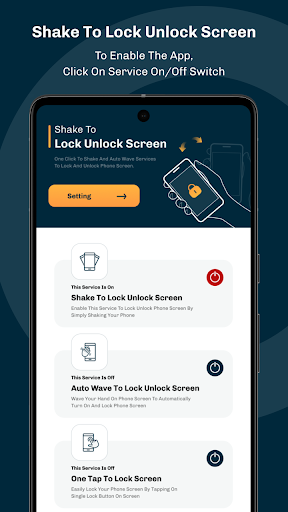 Ekranni qulflash uchun silkiting