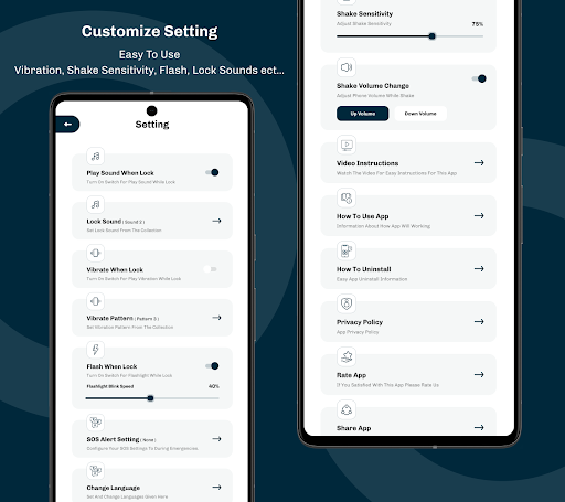 Ekranni qulflash uchun silkiting