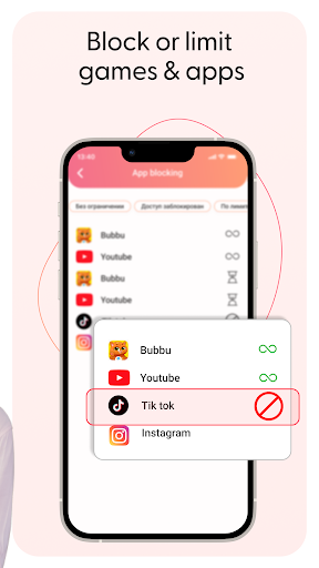 Ota-ona nazorati ilova blokeri