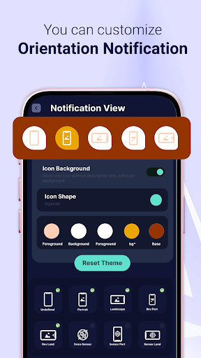 Oson ekranni aylantirish menejeri;;Easy Screen Rotation Manager bildirishnoma paneli yordamida telefon ekranining yo'nalishini boshqarishga yordam beradi